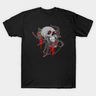 Haunted Gothic Spider Skull T-Shirt